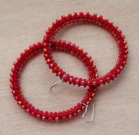 Pendientes rojos